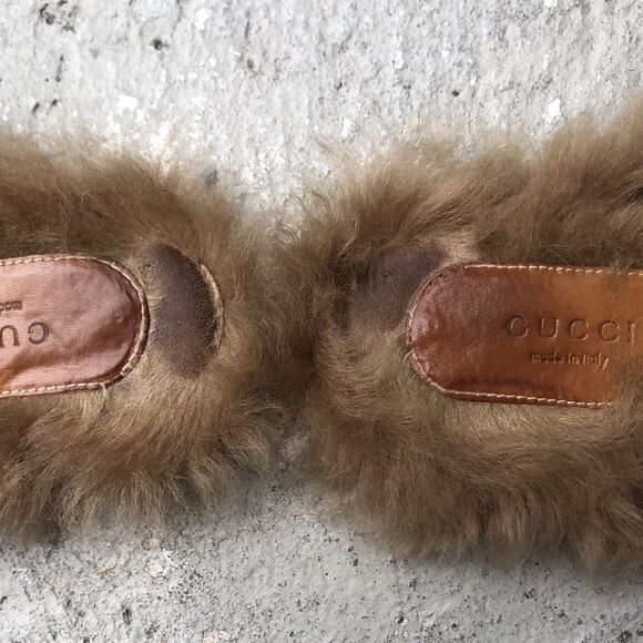 Gucci slides w/fur - Picture 7 of 11